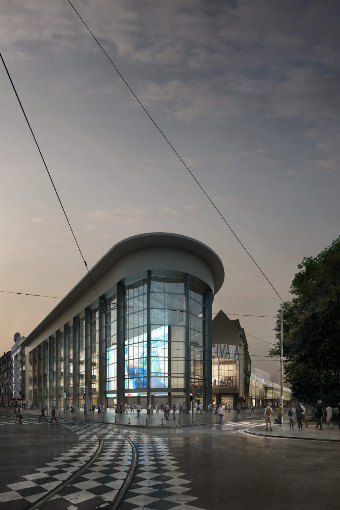 Atelier Kanal, Kanal, Square Sainctelette, a Friday night in May. © Sergison Bates architects, NoAarchitecten + EM2N