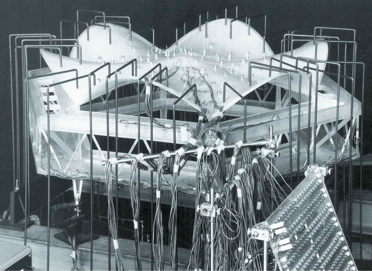 ©Bill Addis03.12.2021The hyperbolic paraboloid roof of the law library, University of Basel, by Heinz Hossdorf, 1964