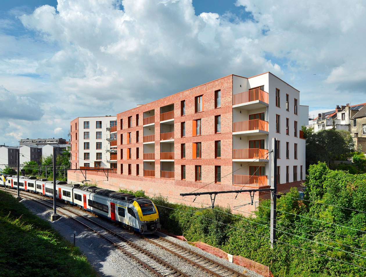 Logements Vandergoten, R²D² Architecture © Georges De Kinder