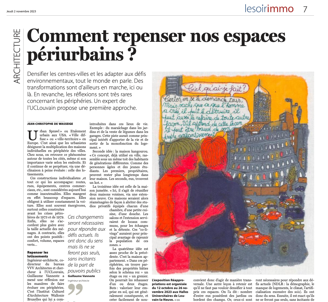 Extrait de l'article publié dans le supplément Le Soir Immo