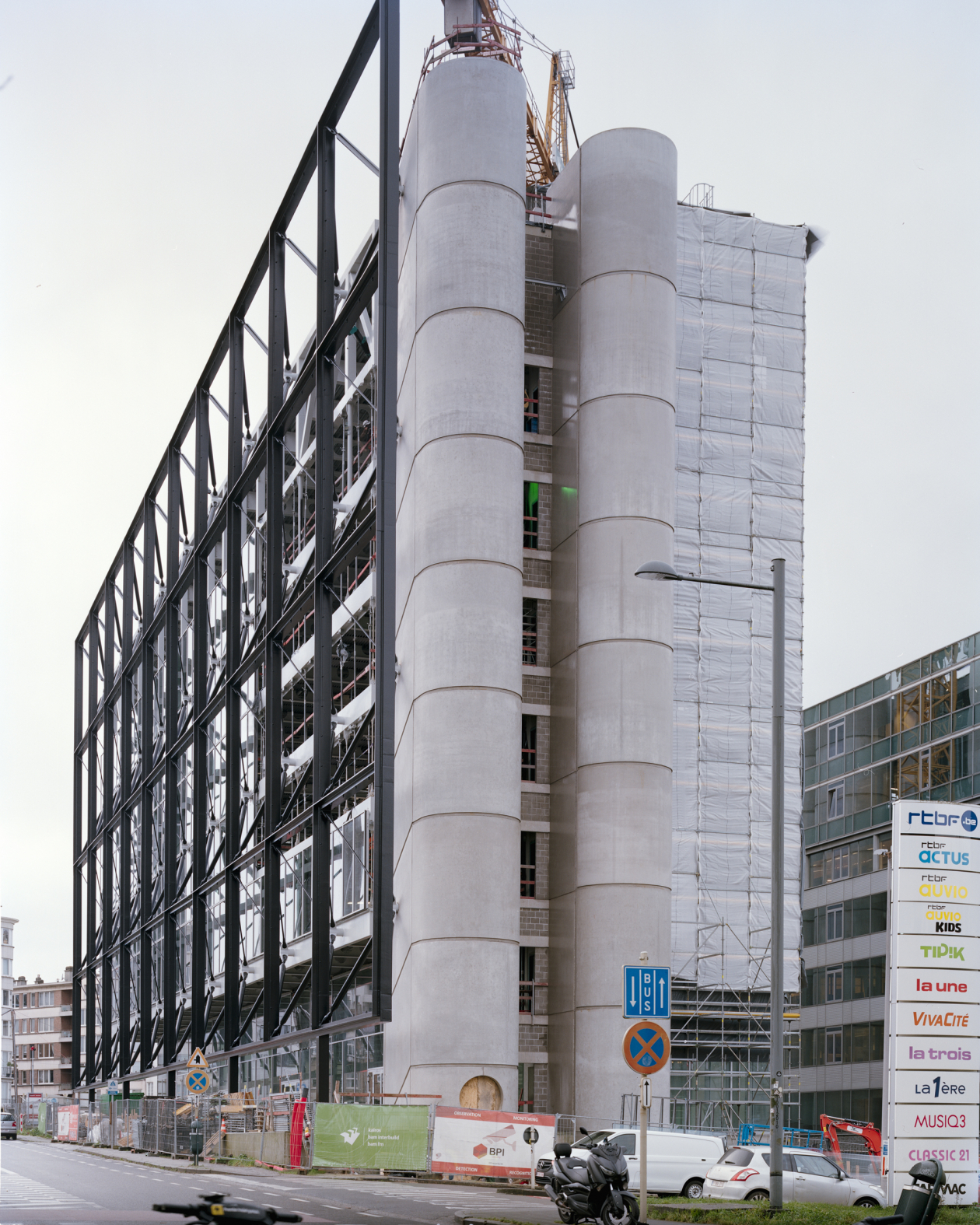 Frame, Brussels, 2018, Baukunst. Vue de chantier. Image Maxime Delvaux, 2024. / Romain Cavallin, 2024