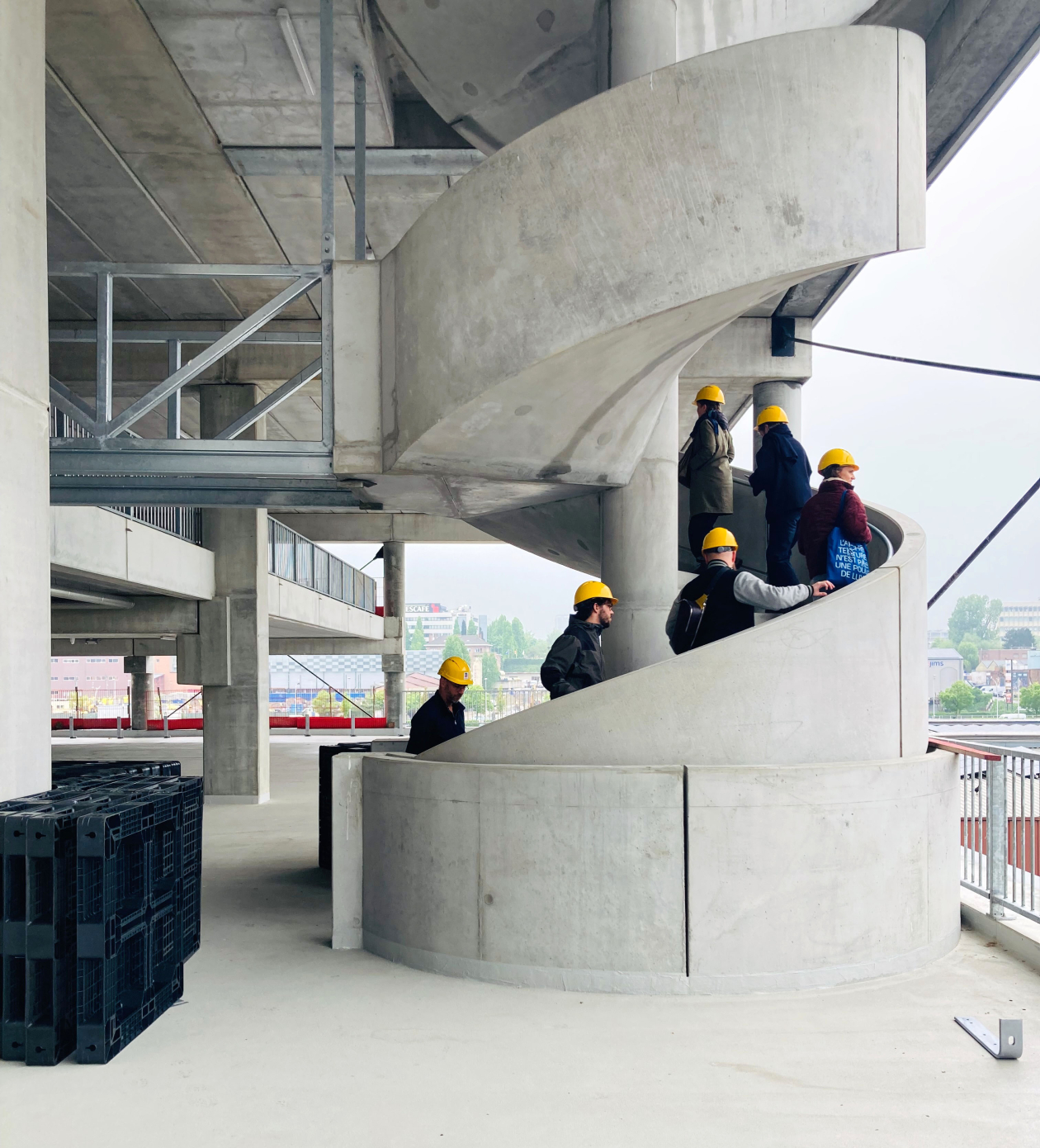 Visites des projets avec le comité de rédaction © Cécile Vandernoot