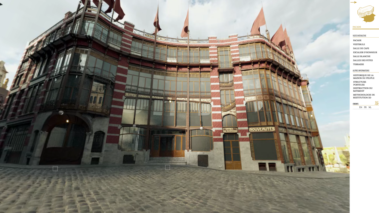 Visite virtuelle © AlICe lab (ULB) / Musée Horta