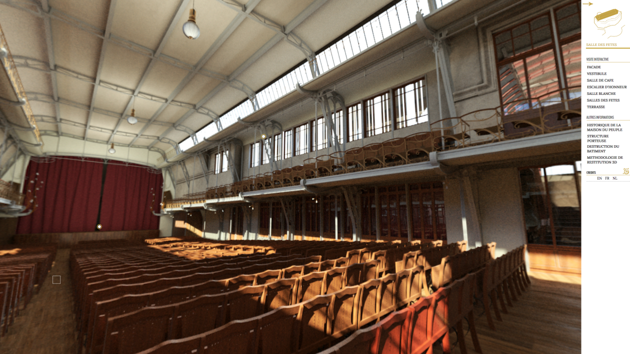 Visite virtuelle © AlICe lab (ULB) / Musée Horta