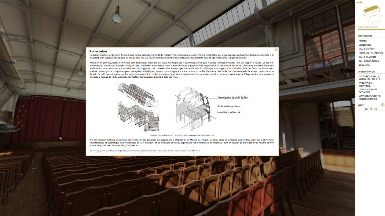 Visite virtuelle © AlICe lab (ULB) / Musée Horta
