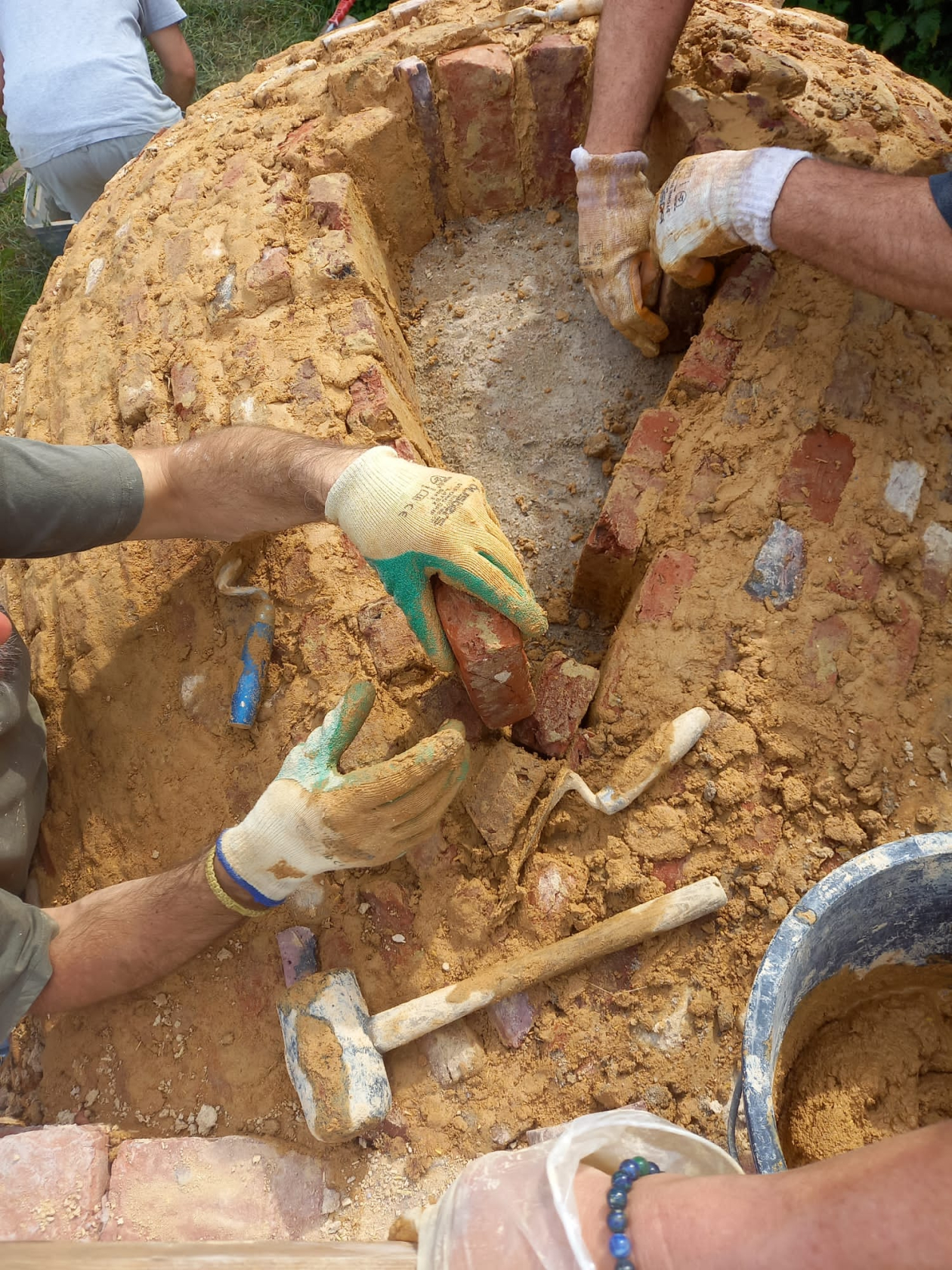 Four à lier - chantier de la voûte