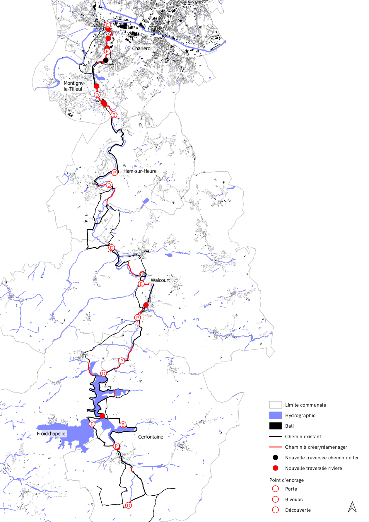 Carte des infrastructures