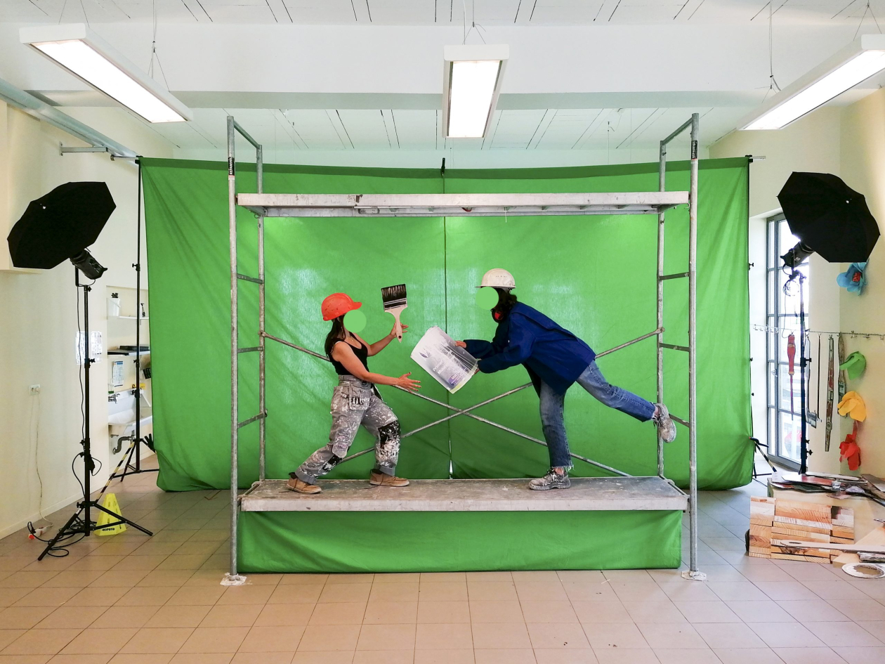 « Making-Off », « Set-up du studio photo dans la maison de quartier A-Lem