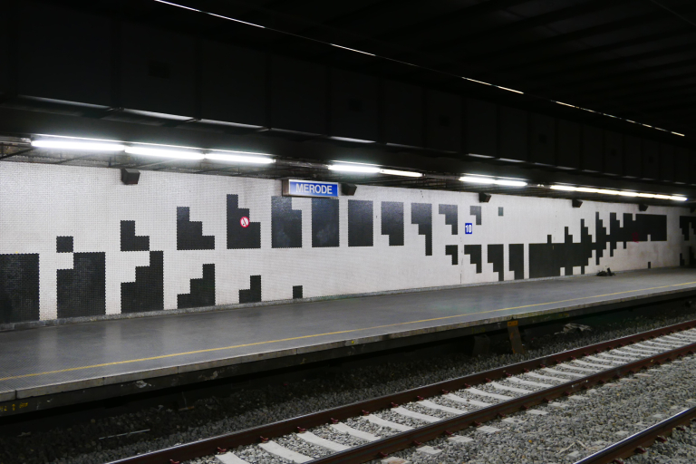 Gare SNCB Merode, Bruxelles, 1976 © Michel De Visscher