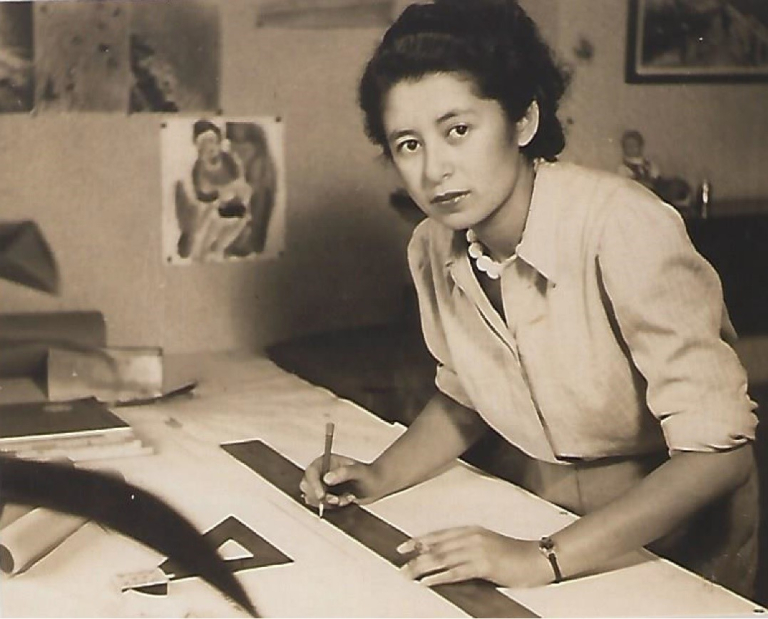 Simone Guillissen Hoa, ca. 1942, Fonds Simone Guillissen-Hoa, Archives J.P. Hoa
