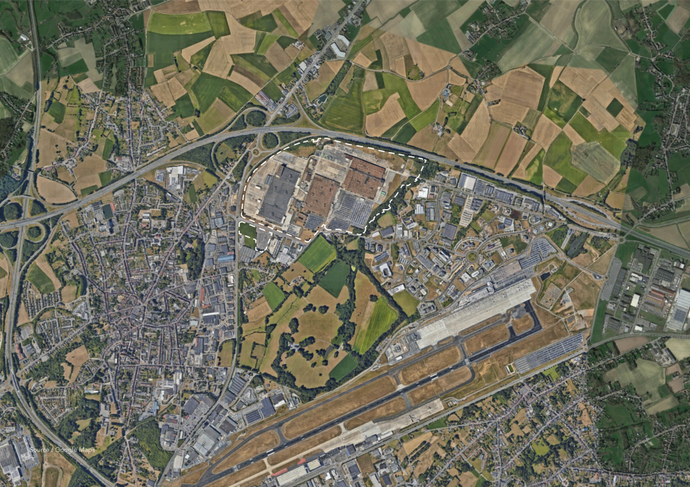 Site Caterpillar - vue aérienne